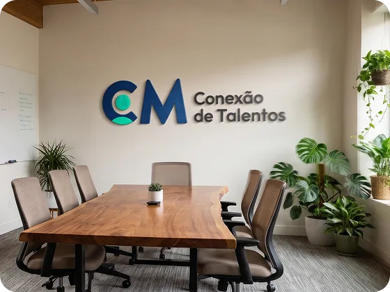 Sala de reunião da CM Conexão de Talentos